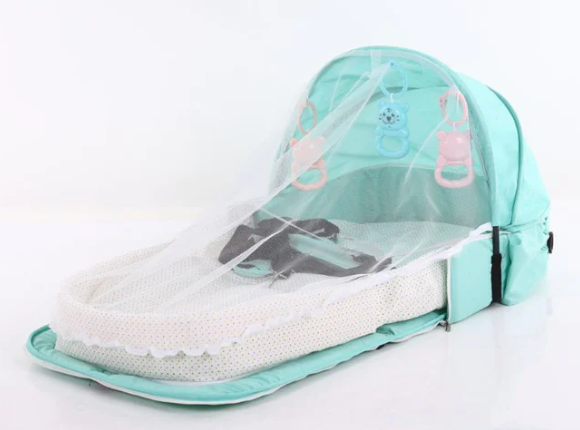 Bebê viagem cama rede cesta de dormir proteção recém-nascido mosquito portátil berço dobrável respirável infantil berço pára-choques