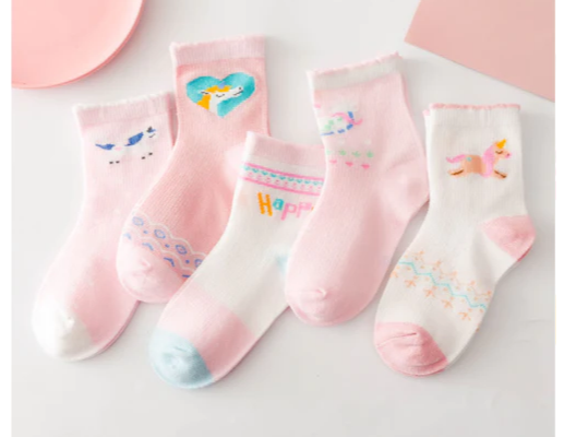 Children's socks spring and summer new baby socks unicorn