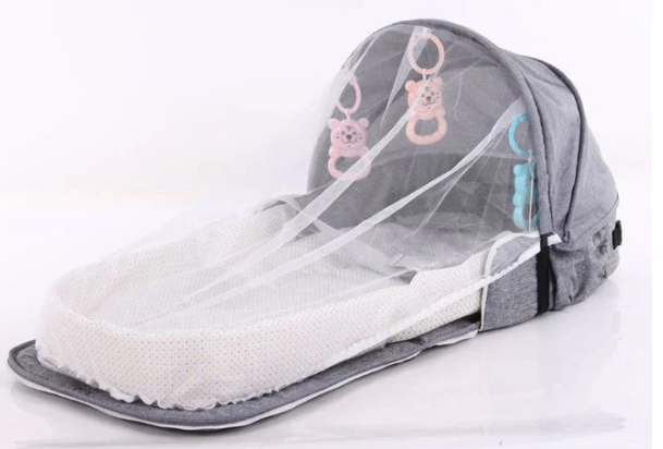 Bebê viagem cama rede cesta de dormir proteção recém-nascido mosquito portátil berço dobrável respirável infantil berço pára-choques