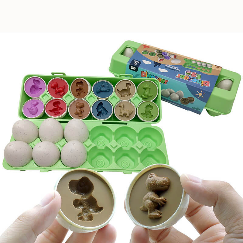 Brinquedo Educativo Montessori - Ovos Divertidos 12 peças (3-6 anos)