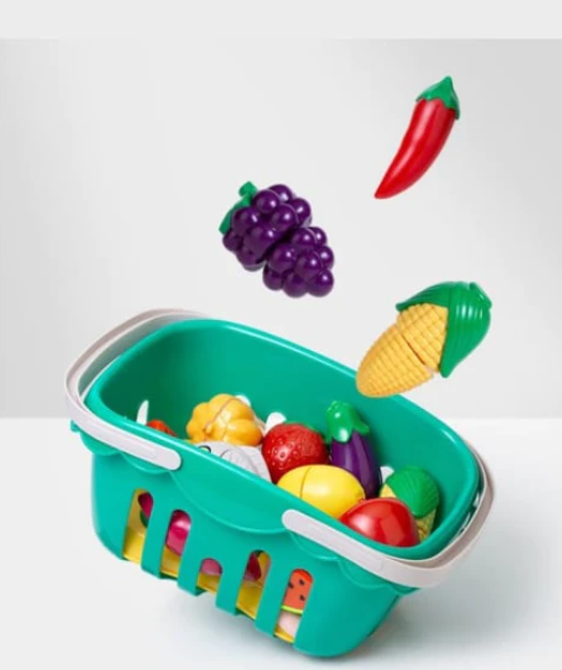 Brinquedos de frutas e vegetais para crianças, brinquedos educativos, brincadeiras de corte para crianças