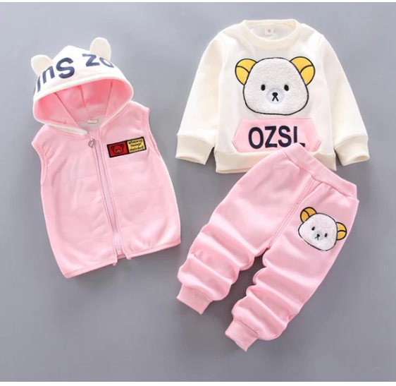 Conjunto de roupas de lã para bebês